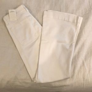 NWT J. Crew Trouser Jeans in White
